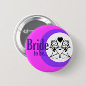 Bride om badge te worden ronde button 5,7 cm (Voorkant /achterkant)