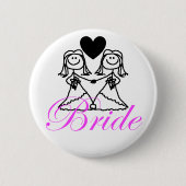 Bride om badge te worden ronde button 5,7 cm (Voorkant)
