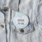 Bride om blauw te zijn Witte Bow Button (In situ)