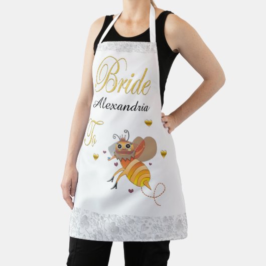 Bride om Bridal te worden personalisaliseert Schort (Insitu)