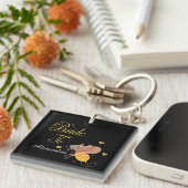 Bride om Bridal te worden personalisaliseert Sleutelhanger (Voorkant Rechts)