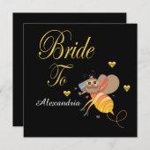 Bride om Bridal te zijn personaliseer vlakke Kaart (Voorkant / Achterkant)