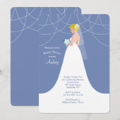 Bride om de Uitnodiging van de Shower te worden Bl (Voorkant / Achterkant)