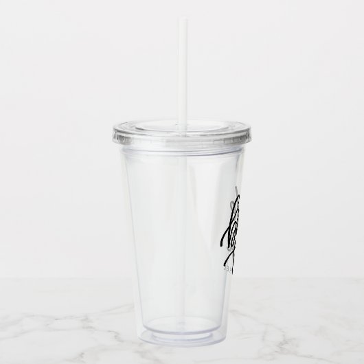 Bride om douanenaam te zijn acryl drinkbeker (Rechts)