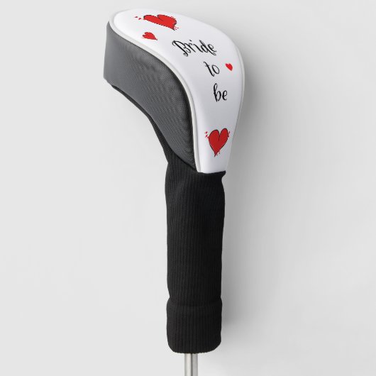 Bride om een bruiloft te zijn golfheadcover (Schuin)