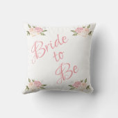 Bride om een roze Waterverf te zijn Kussen (Achterkant)