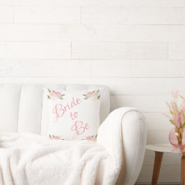 Bride om een roze Waterverf te zijn Kussen