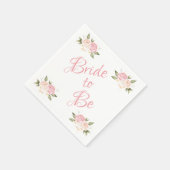 Bride om een roze Waterverf te zijn Servet (Hoek)