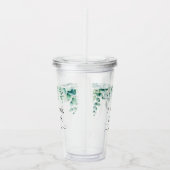 Bride om eucalyptusbos te worden acryl drinkbeker (Rechts)