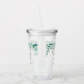 Bride om eucalyptusbos te worden acryl drinkbeker (Links)