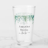 Bride om eucalyptusbos te worden glas (Achterkant)