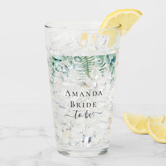 Bride om eucalyptusbos te worden glas (Achterkant ijs)