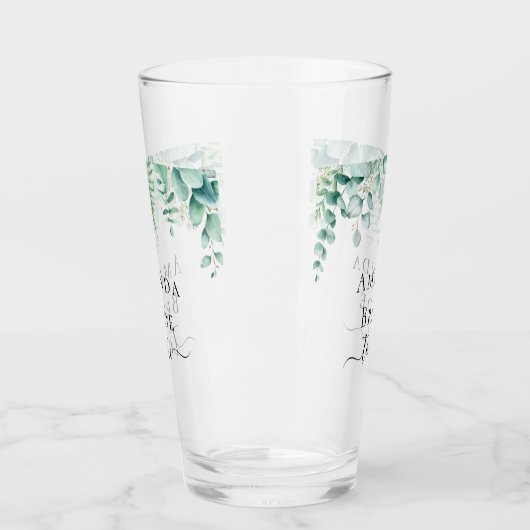 Bride om eucalyptusbos te worden glas (Links)