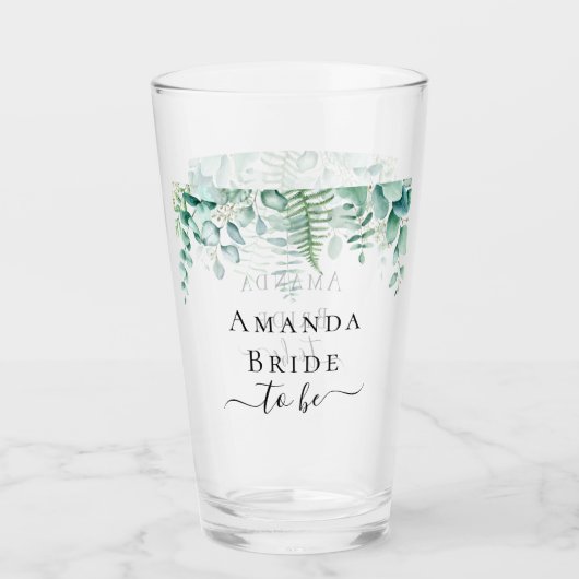 Bride om eucalyptusbos te worden glas (Voorkant)