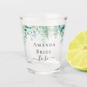 Bride om eucalyptusbos te worden shot glas (Voorkant)