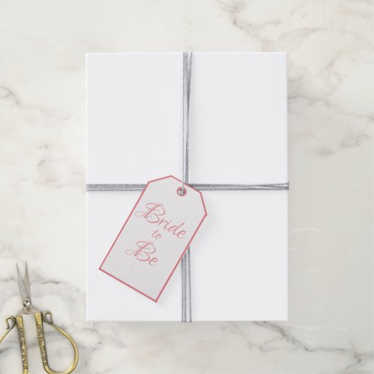Bride om het Roze Manuscript van het Vrijgezellenf Cadeaulabel (Met Touw)