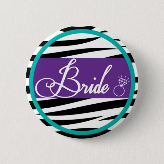 Bride om in te draaien ronde button 5,7 cm (Voorkant)