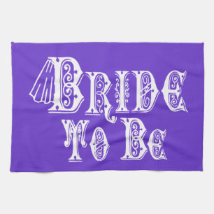 Bride om met Veil, Fancy wit type te zijn Theedoek