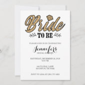 Bride om partij te worden uitgenodigd om goud en z kaart (Voorkant)