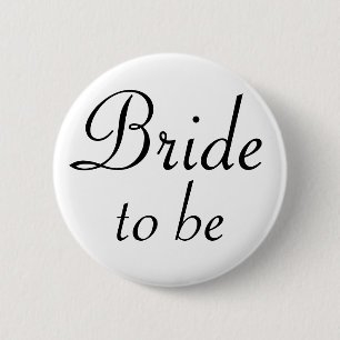 Bride om Pinback Button te zijn