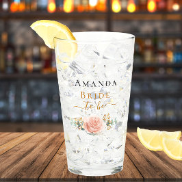 Bride om roos goudflorale eucalyptusgroen te worde glas