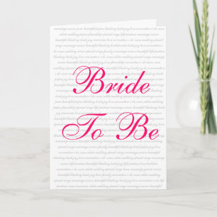 Bride om te zijn - Cadeaukaart Kaart