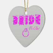 BRIDE om te zijn! Keramisch Ornament (Links)