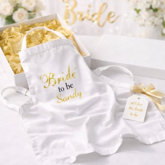 Bride om Vrijgezellenfeest Cadeauidee te zijn Standaard Schort