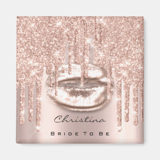 Bride om Vrijgezellenfeest te zijn Kiss lipt Roos Magneet