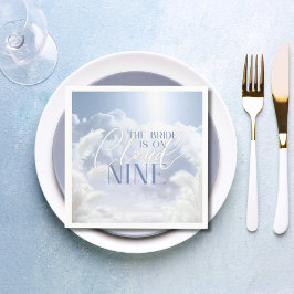 Bride On Cloud Nine 9 Wit Pampas Vrijgezellenfeest Servet