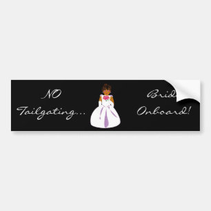 "Bride Onboard"-Bumpersticker — Bumpersticker