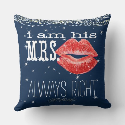 Bride onder de sterren Altijd rechtuit Kussen (Achterkant)