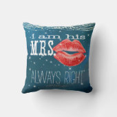 Bride onder de sterren Altijd rechtuit Kussen (Achterkant)