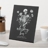 Bride or Die Bachelorette Party Skeleton Heart Reclamebord Met Voetstuk (Insitu)