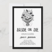 Bride or Die vrijgezellenfeest weekend Kaart (Voorkant)