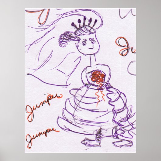Bride Original Sketch Poster (Voorkant)