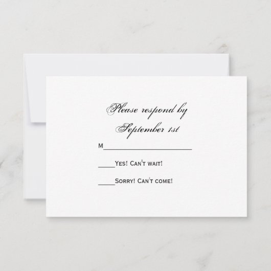 Bride over Boerderij Tractor Country Wedding RSVP  (Achterkant)