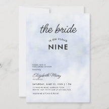 Bride over Cloud 9 Pastel Blue Girly Vrijgezellenf