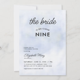 Bride over Cloud 9 Pastel Blue Girly Vrijgezellenf Kaart