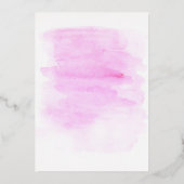 Bride over Cloud 9 Waterverf Gold Vrijgezellenfees Folie Uitnodiging (Achterkant)