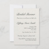 Bride over Franse linen Kaart (Achterkant)