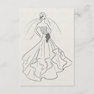 Bride over Franse linen Kaart