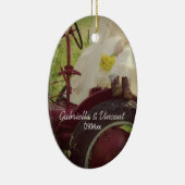 Bride over het Boerderij van het Rode trekkerland Keramisch Ornament (Rechts)