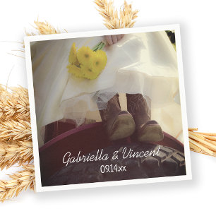 Bride over het Boerderij van het Rode trekkerland Servet