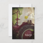 Bride over het Boerderij van Tractor Country Weddi RSVP Kaartje (Voorkant)