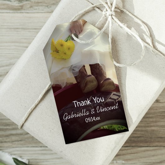 Bride over het Boerderij van trekkers van trekkend Cadeaulabel