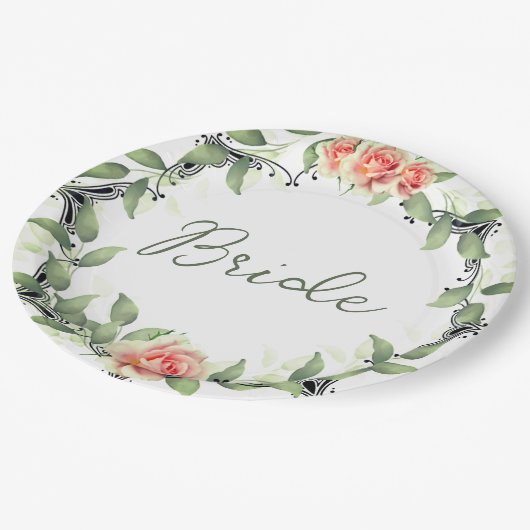 Bride Papieren Bordje (Gekanteld)