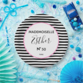 BRIDE Parisian Couwer Birthday Party Papieren Bordje (Feest)