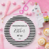 BRIDE Parisian Couwer Birthday Party Papieren Bordje (Feest)