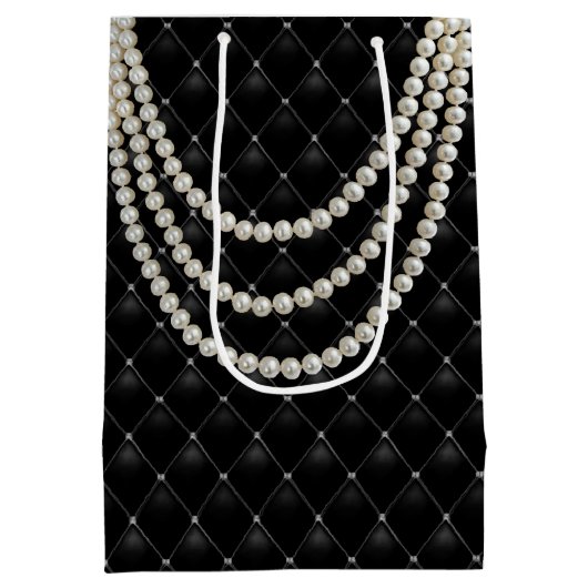 BRIDE Parisian Theme Bridesmaid Shower Party Medium Cadeauzakje (Achterkant)